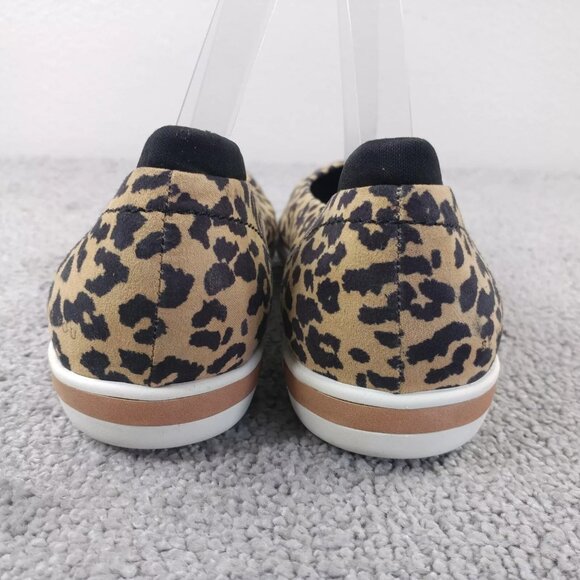 Dr. Scholl's Shoes Rise Shine Womens 8.5 Ballet Flats Slip On Animal Print Tan - Picture 4 of 10